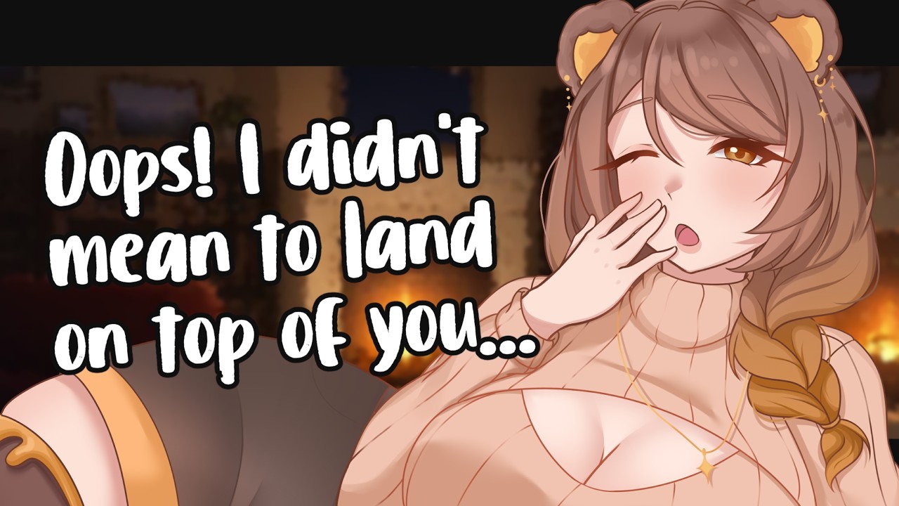 🐻 Bimbo MILF accidentally falls on top of you | Audio Roleplay F4M