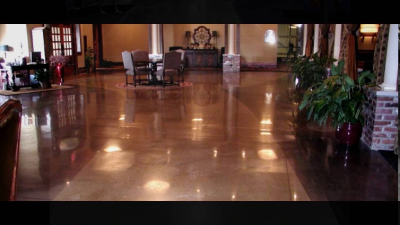 polished concrete floors YouTube