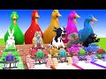 5 Giant Duck, Monkey, Piglet, chicken, dog, elephant, cow, sheep Transfiguration funny animal 2023