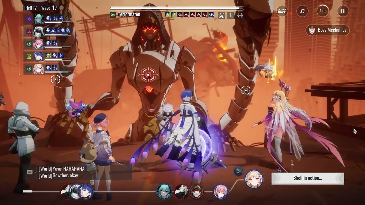 Etheria: Restart - Terrormaton Hell IV Auto Play (DoT Team)