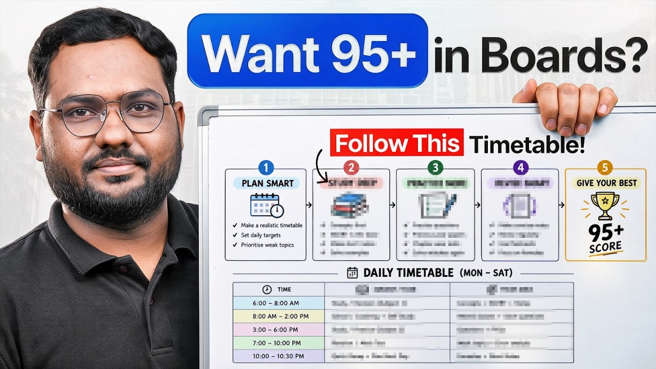 Want 95+ in Boards 2027? Follow This Timetable🔥