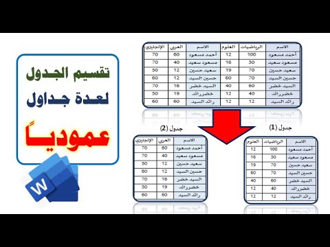 فيديو: لماذا من الأفضل أن يكون لديك عدة جداول منفصلة؟