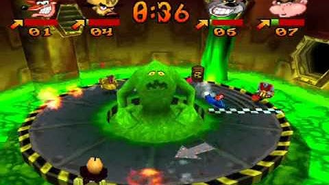 Crash Bash - 200% - #60 - Toxic Dash - Trophy Challenge