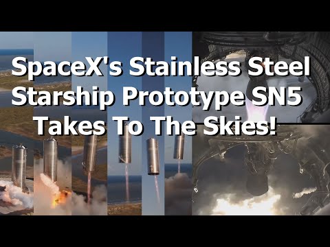 SpaceX's Shiny Stainless Steel Starship Prototype Takes Flight For The First Time