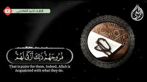 سورة النور احمد الشافعي