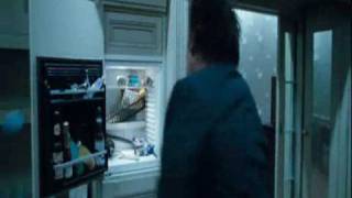 Fighting with a fridge