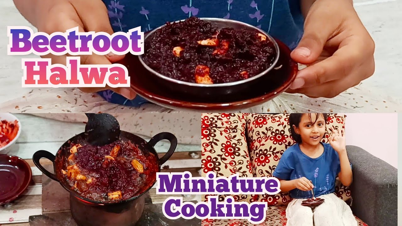 Beetroot Halwa # பீட்ரூட் அல்வா Miniature Cooking D42 - Tamil