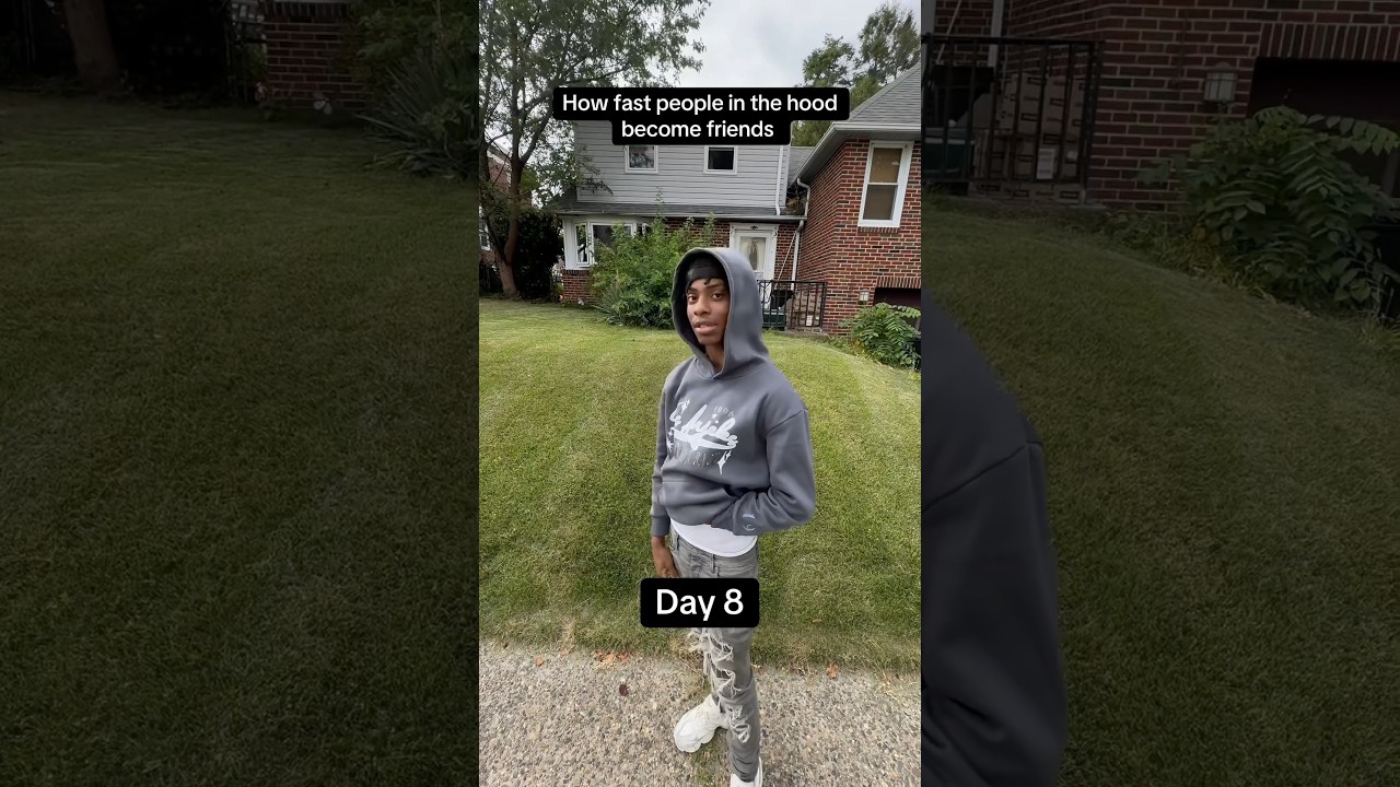 How fast people in the hood become friends! 