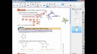 Geometry Section 6.1 - Polygon angle sum theorems