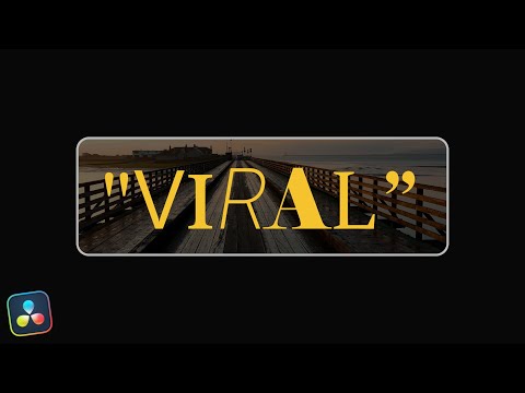 Font Change Animation Effect in DaVinci Resolve
