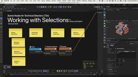 Working with Selections in Cinema 4D Scene Nodes