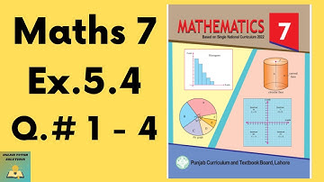 Ex 5.4 Q.No.1 - 4 Maths 7 New Book | class 7 Math New Book Exercise 5.4 | Grade 7 Math Ex.5.4