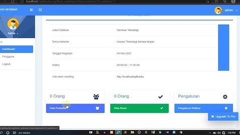 Source Code Aplikasi Manajeman Kegiatan Webinar Berbasis Web