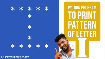 Python Program to Print Pattern of Letter I || Pattern Programming