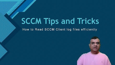 SCCM tips and tricks