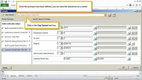 Surya Padhi - SAP ANALYSIS for OFFICE - STORE PROMPT AS VARIANT