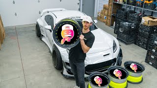 PANDEM BRZ GETS CARBON FIBER WHEELS!! (WIDE)
