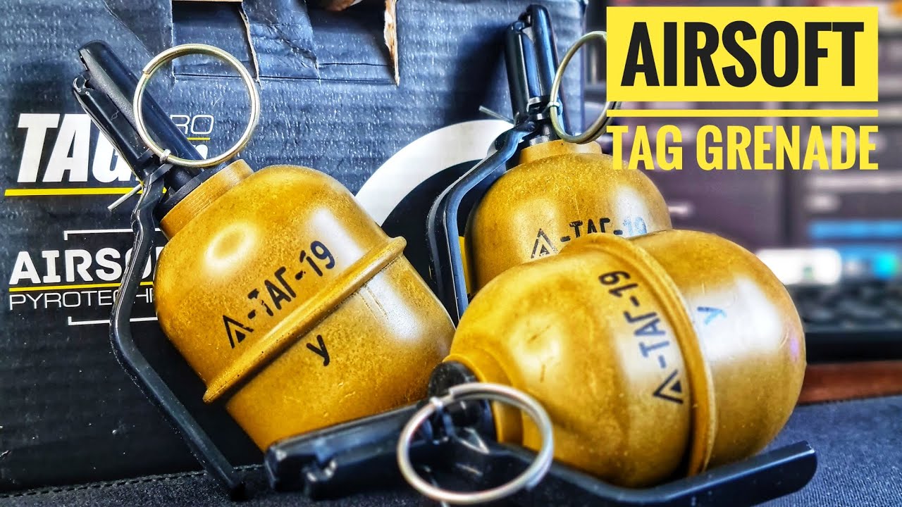 Airsoft Tagging Rounds AIRSOFT TAG19 FRAG GRENADE #airsoft #foryou #grenadetrick #tag - YouTube