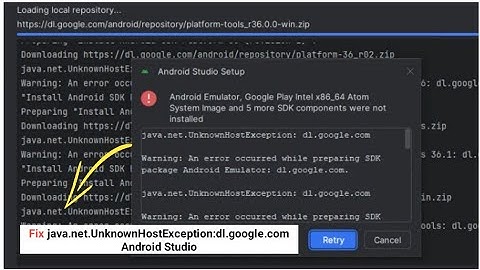 java.net.UnknownHostException Android Studio