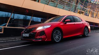 Toyota Camry Khann полная оклейка кузова в Anodized Red Matte 2.0 Bruxsafol | WrapTeam