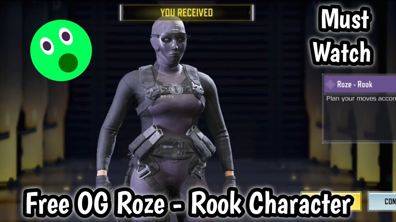 HOW TO GET FREE OG CHARACTER Roze - Rook IN CODM 2025 | Roze - Rook ...