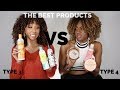 THE BEST PRODUCTS FOR : Type 3 Curls vs Type 4 Curls