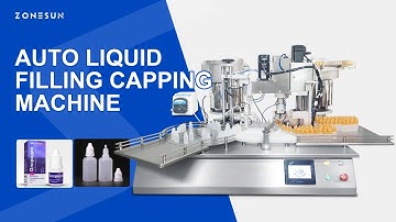 ZONESUN ZS-AFC7 Desktop Automatic Filling Capping Machine Debugging Video