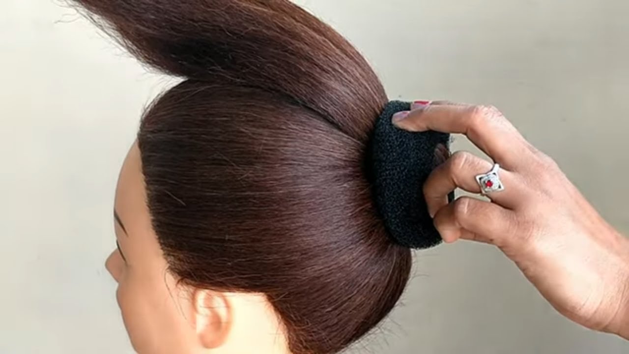 Simple Bun Hairstyle With Trick Simple Hairstyle For Everyday  Simple Bun Hairstyle With Trick Simple Hairstyle For Everyday