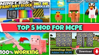 Top 5 Epic mods for Minecraft pe 1.18 | Top 5 best addons MCPE 1.18 | Rex_Pro Gamer