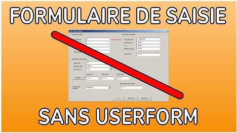 CRÉER UN FORMULAIRE DE SAISIE SANS USERFORM - DOCTEUR EXCEL