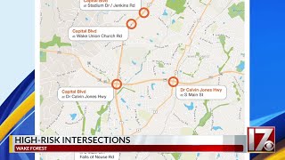 Police reveal top high-risk intersections in Wake Forest