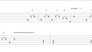 Eric Steckel - Tennessee (intro riff and verse tab)