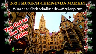 "Exploring the 2024 Munich Christmas Market | Marienplatz in Barvaria Germany"