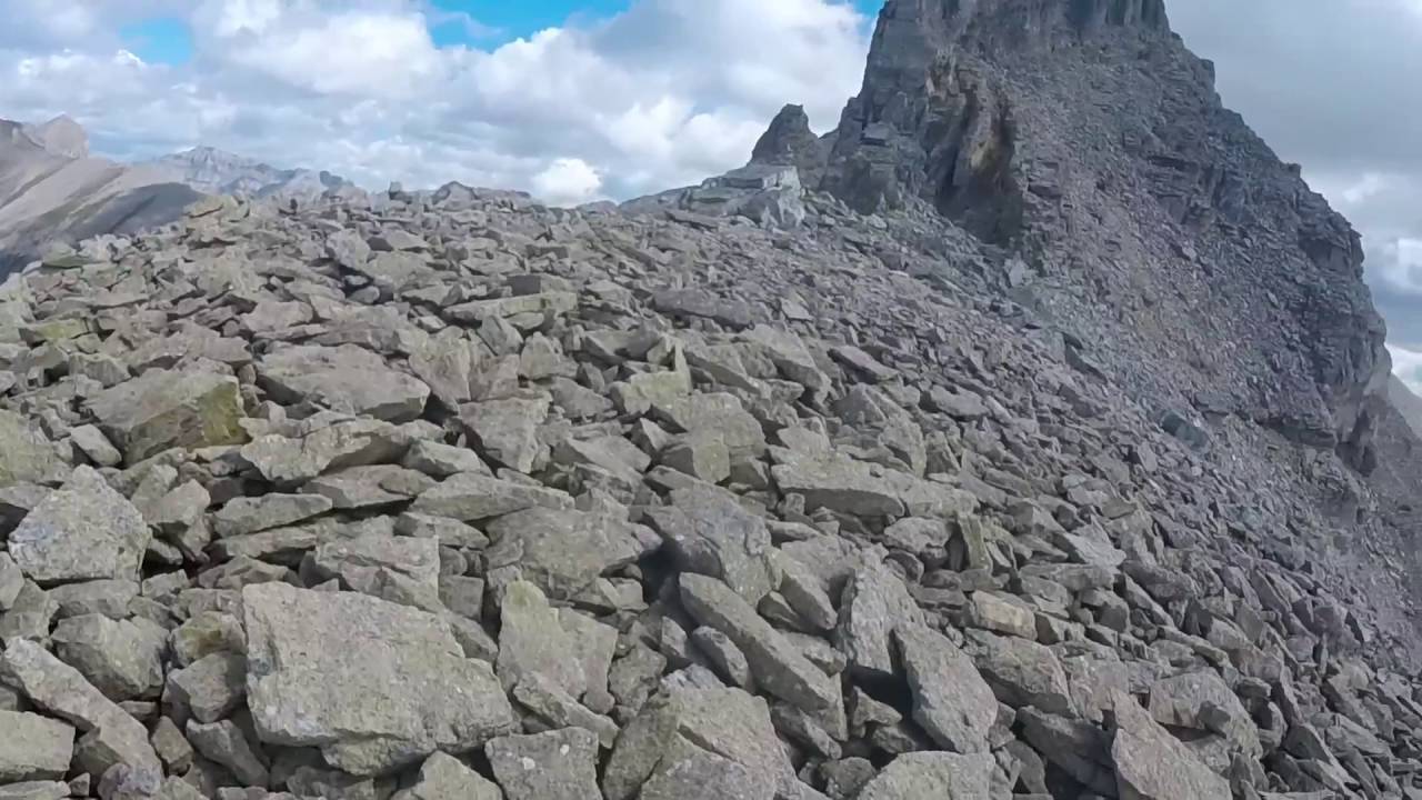 (almost) Climbing Wonder Peak, near Mt. Assiniboine