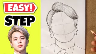 BTS Park Jimin drawing || BTS Army || Jimin outline drawing