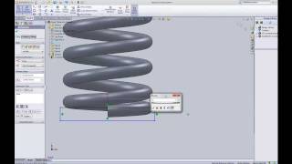 How to model a spring in solidworks