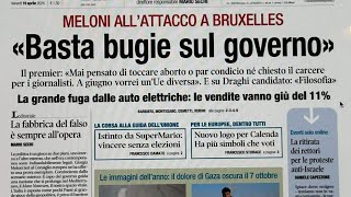 RASSEGNA STAMPA 19 APRILE 2024 QUOTIDIANI NAZIONALI ITALIANI  PRIME PAGINE DEI GIORNALI DI OGGI