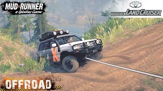 TOYOTA LAND  CRUISER ЧТО ТВОРИТ НА БЕЗДОРОЖЬЕ! Spintires MudRunner