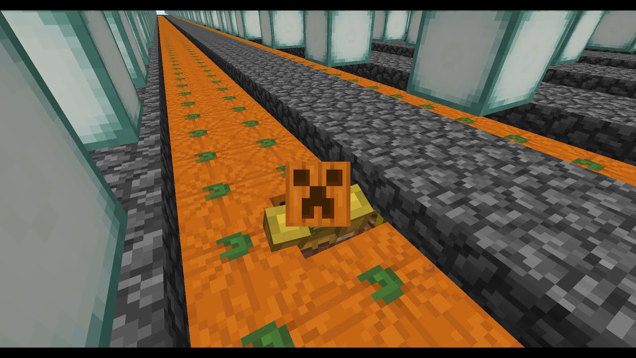 Building Pumpkin Farm Day 4 hypixel Skyblock YouTube