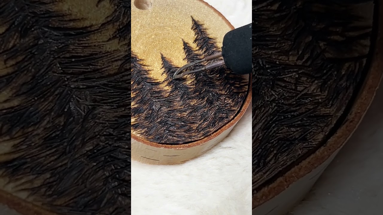 Rustic Wood Burned Christmas Ornaments 