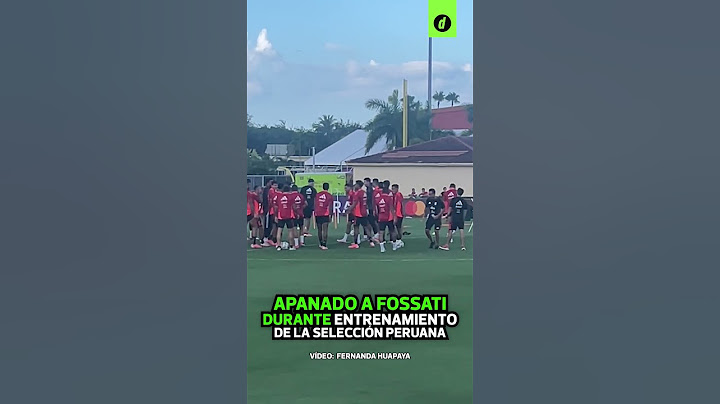 JORGE FOSSATI es "APANADO" durante entrenamiento de la SELECCIÓN PERUANA | Depor