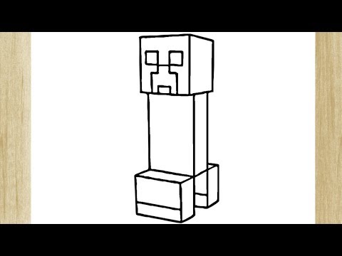 COMO DESENHAR O CREEPER DE MINECRAFT