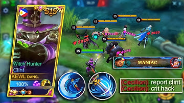 WHEN TOP 1 GLOBAL CLINT TRY THIS DANGEROUS NEW CRIT BUILD!🔥 | CLINT BEST DOUBLE CRIT BUILD!! - MLBB