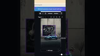 Swift Poster Design Tutorial ✨ Step-by-Step design #graphicdesign #frame #carposter #viral