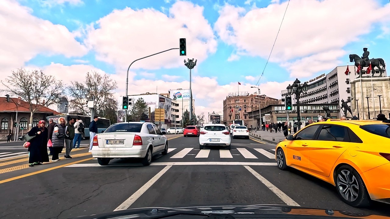 Ankara [4k60fps], Kızılay'dan Mamak'a ve diğerlerine Sürüş Turu - Driving Tour from Kizilay to Mamak