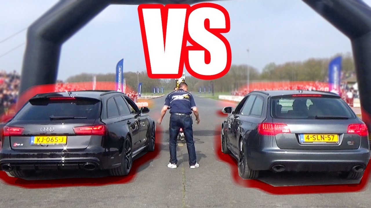 AUDI RS6 C6 vs AUDI RS6 C7 *DRAG RACE*