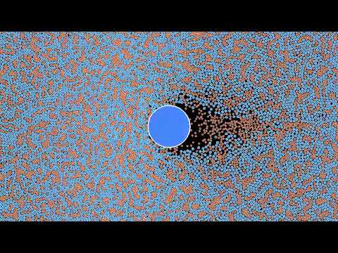 A granular medium with two types of particles: mass ratio 20