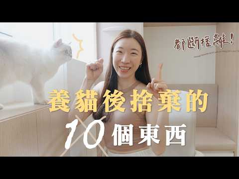養貓後斷捨離的10樣東西！真的捨棄好多愛用品｜養貓這些不要用