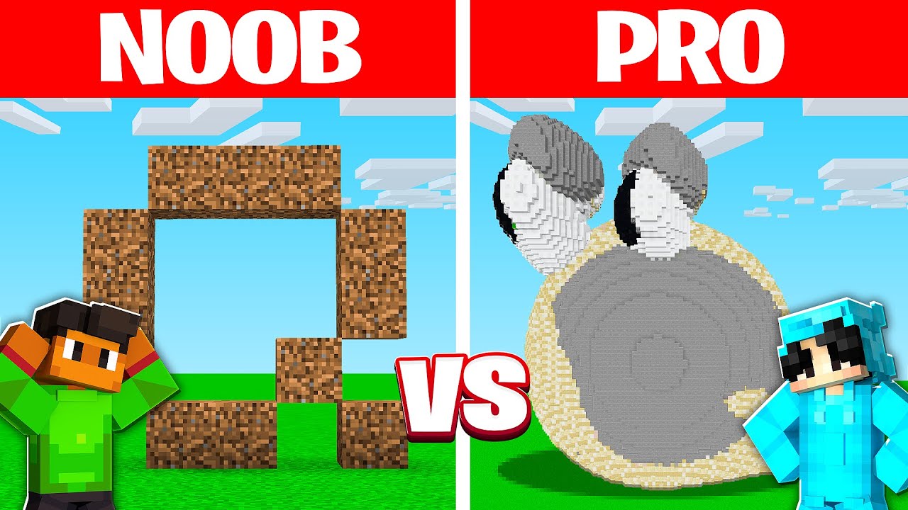 NOOB vs HACKER: I Cheated In a Alphabet Lore Build Challenge! (Letter Q)