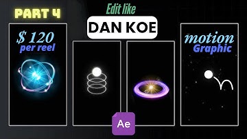 4) Master motion graphics like Dan Koe | 120 $ per reel